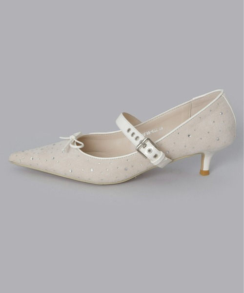 Olu.(オルドット)の「ラインストーンリボンパンプス(パンプス・レディース・ベージュ/ブラック・35/37/39)」の18枚目の写真