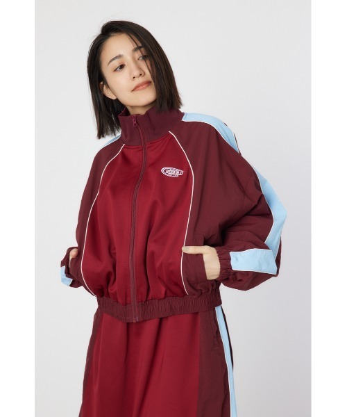 RODEO CROWNS WIDE BOWL（ロデオクラウンズワイドボウル）の「ナイロン×ジャージトラックジャケット（ナイロンジャケット・レディース・ベージュ系その他/レッド系その他/グリーン系その他/ブラック系その他・MEDIUM/LARGE）」の16枚目の写真