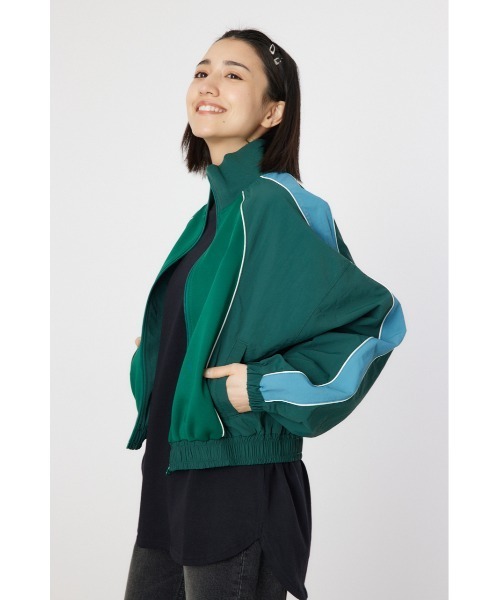 セール】ナイロン×ジャージトラックジャケット（ナイロン