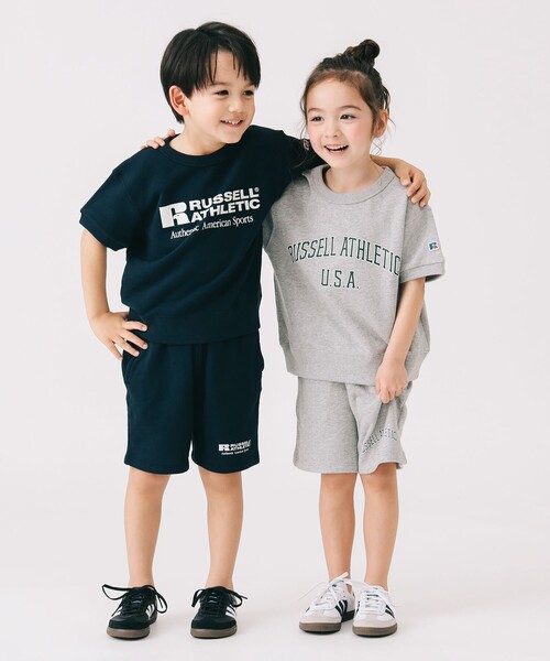 【超特価sale開催】  c-boy 短丈スウェット ラッセル ATHLETIC RUSSEL style トップス