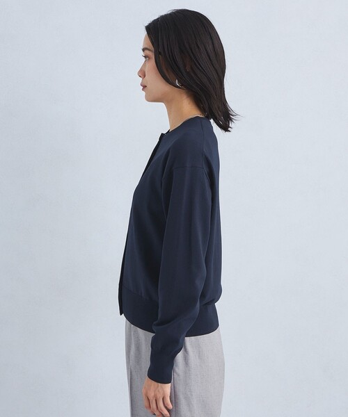カーディガン ドラキー クルーネック ニット カーディガン レディース UNITED ARROWS green label relaxing ドラキー クルーネック