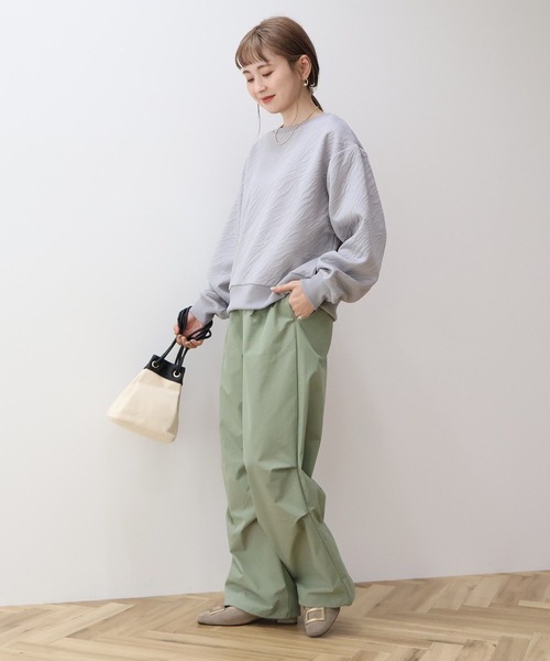 モチーフ柄ジャガードプルオーバー＆ショートパンツSET セール】ゼブラ柄ジャガードカットプルオーバー（スウェット