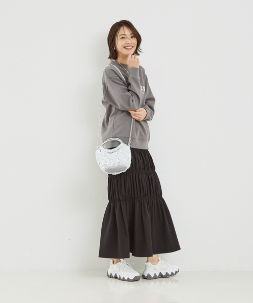 abahouse mavie(アバハウスマヴィ)の「スパンコール2WAYバック(ショルダーバッグ・レディース・ホワイト/シルバー・フリー)」の5枚目の写真