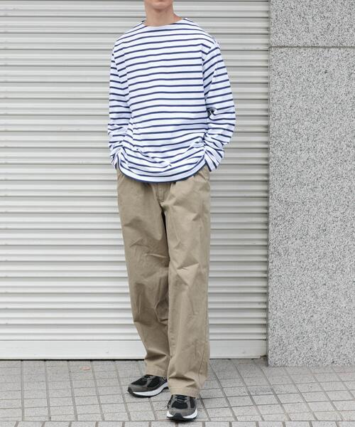 FORK&SPOON（フォークアンドスプーン）の「『ユニセックス』FORK&SPOON　ボートネックボーダー（Tシャツ/カットソー・メンズ・イエロー系その他/ブルー系その他/グリーン系その他/グレー系その他・4/3/5）」の10枚目の写真