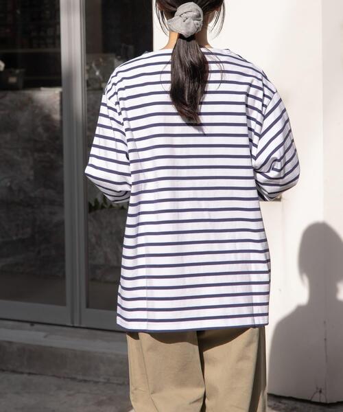 FORK&SPOON（フォークアンドスプーン）の「『ユニセックス』FORK&SPOON　ボートネックボーダー（Tシャツ/カットソー・メンズ・イエロー系その他/ブルー系その他/グリーン系その他/グレー系その他・4/3/5）」の17枚目の写真