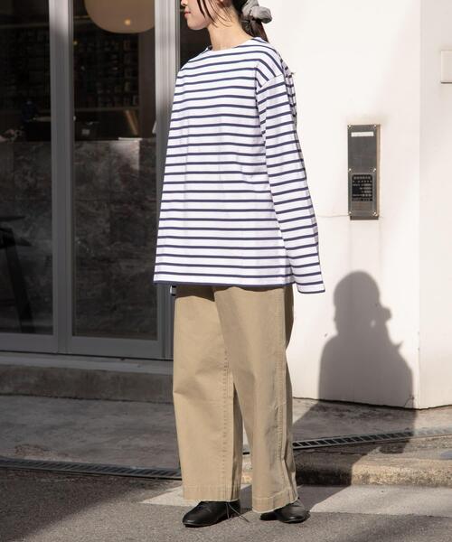 FORK&SPOON（フォークアンドスプーン）の「『ユニセックス』FORK&SPOON　ボートネックボーダー（Tシャツ/カットソー・メンズ・イエロー系その他/ブルー系その他/グリーン系その他/グレー系その他・4/3/5）」の20枚目の写真