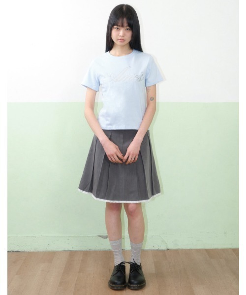 tシャツ A'GEM/9 × .kom 「AMESWORLDWIDE/アメスワールドワイド」SILVER AMES CROP TEE /シルバーアメス A'GEM/9 × .kom 『AMESWORLDWIDE/アメスワールドワイド』SILVER