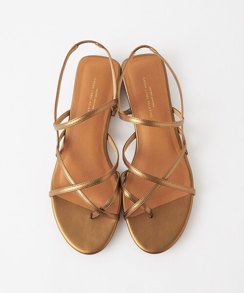 green label relaxing（グリーンレーベルリラクシング）の「ナロウベルト トングサンダル（2.5cmヒール）（サンダル・レディース・ブラック/レッド/ゴールド・S/M/L/XL）」の8枚目の写真