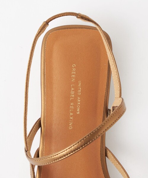 green label relaxing（グリーンレーベルリラクシング）の「ナロウベルト トングサンダル（2.5cmヒール）（サンダル・レディース・ブラック/レッド/ゴールド・S/M/L/XL）」の12枚目の写真