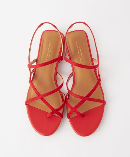 green label relaxing（グリーンレーベルリラクシング）の「ナロウベルト トングサンダル（2.5cmヒール）（サンダル・レディース・ブラック/レッド/ゴールド・S/M/L/XL）」の19枚目の写真