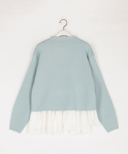 NICOLE white（ニコルホワイト）の「ニット×ギャザータンクトップセット（アンサンブル・レディース・サックスブルー/イエロー/オフホワイト/グレー/ブラック・FREE）」の10枚目の写真