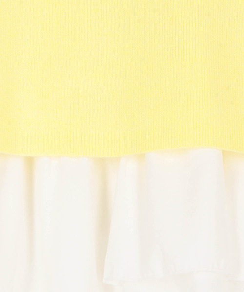 NICOLE white（ニコルホワイト）の「ニット×ギャザータンクトップセット（アンサンブル・レディース・サックスブルー/イエロー/オフホワイト/グレー/ブラック・FREE）」の22枚目の写真
