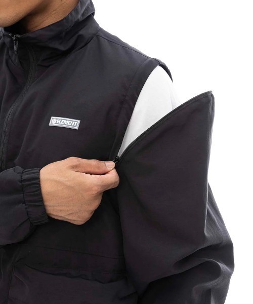 ELEMENT（エレメント）の「ELEMENT メンズ 2WAY ALPHA JACKET ジャケット 【2025年春夏モデル】/エレメント撥水ナイロンジャケット（ブルゾン・メンズ・グレー/ブラック・MEDIUM/LARGE/X-LARGE）」の17枚目の写真