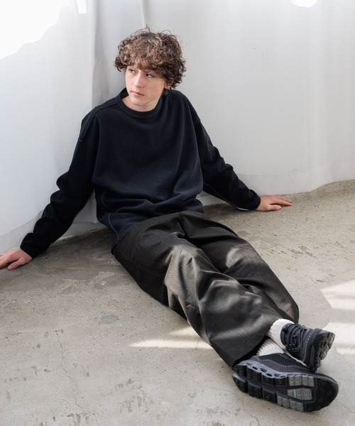 niko and...(ニコアンド)の「シャンブレーベイカーパンツ(その他パンツ・メンズ・チャコール/カーキ・MEDIUM/LARGE)」の4枚目の写真