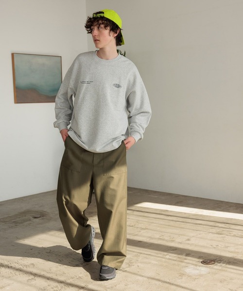 niko and...(ニコアンド)の「シャンブレーベイカーパンツ(その他パンツ・メンズ・チャコール/カーキ・MEDIUM/LARGE)」の8枚目の写真