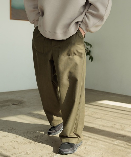 niko and...(ニコアンド)の「シャンブレーベイカーパンツ(その他パンツ・メンズ・チャコール/カーキ・MEDIUM/LARGE)」の12枚目の写真