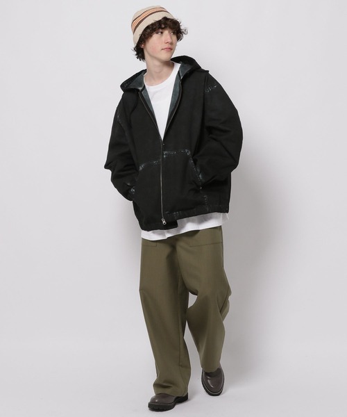 niko and...(ニコアンド)の「シャンブレーベイカーパンツ(その他パンツ・メンズ・チャコール/カーキ・MEDIUM/LARGE)」の17枚目の写真