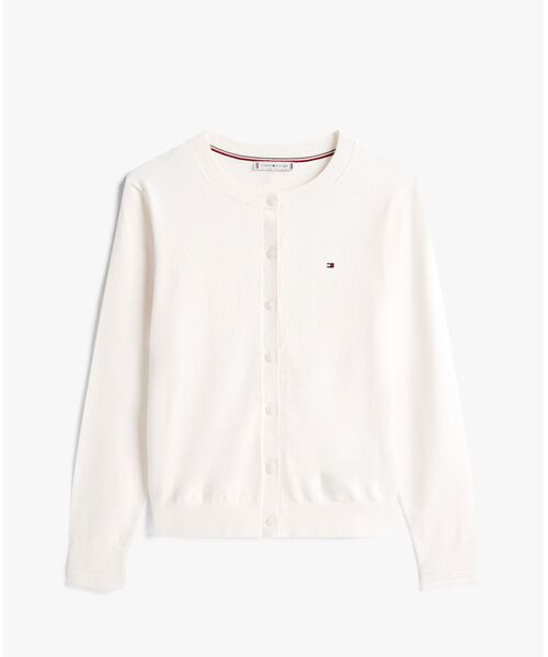 tommy jeans（トミー ジーンズ）の「コットンジャージーステッチクルーネックカーディガン（ニット/セーター・レディース・ネイビー/ブラック/ホワイト・X-SMALL/SMALL/XX-SMALL）」の11枚目の写真
