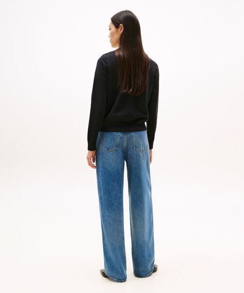 tommy jeans（トミー ジーンズ）の「コットンジャージーステッチクルーネックカーディガン（ニット/セーター・レディース・ネイビー/ブラック/ホワイト・X-SMALL/SMALL/XX-SMALL）」の14枚目の写真