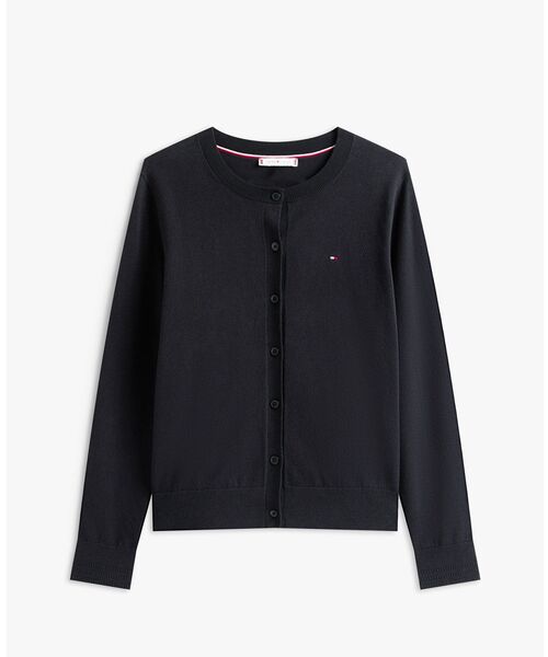 tommy jeans（トミー ジーンズ）の「コットンジャージーステッチクルーネックカーディガン（ニット/セーター・レディース・ネイビー/ブラック/ホワイト・X-SMALL/SMALL/XX-SMALL）」の15枚目の写真