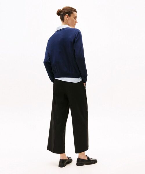 tommy jeans（トミー ジーンズ）の「コットンジャージーステッチクルーネックカーディガン（ニット/セーター・レディース・ネイビー/ブラック/ホワイト・X-SMALL/SMALL/XX-SMALL）」の18枚目の写真