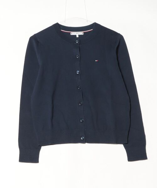 tommy jeans（トミー ジーンズ）の「コットンジャージーステッチクルーネックカーディガン（ニット/セーター・レディース・ネイビー/ブラック/ホワイト・X-SMALL/SMALL/XX-SMALL）」の7枚目の写真