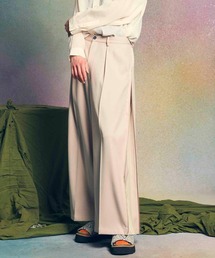 MAISON SPECIAL(]XyV)́sUNISEXtWool Mixed Double Cloth Side Marvelt Wide Pants / E[~bNX_uNXTCh}[xgChpcyMAISON SPECIAL/]XyVz(̑pc)