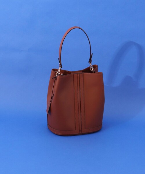 GIANNI NOTARO（ジャンニノターロ）の「【GIANNI NOTARO/ジャンニノターロ】ワンハンドルパネルバッグ（ショルダーバッグ・レディース・ホワイト系その他2/ブラウン・FREE）」の2枚目の写真