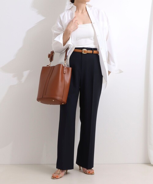 GIANNI NOTARO（ジャンニノターロ）の「【GIANNI NOTARO/ジャンニノターロ】ワンハンドルパネルバッグ（ショルダーバッグ・レディース・ホワイト系その他2/ブラウン・FREE）」の11枚目の写真