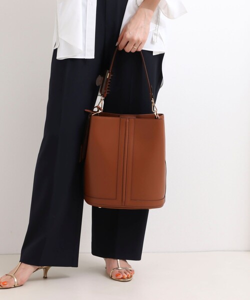 GIANNI NOTARO（ジャンニノターロ）の「【GIANNI NOTARO/ジャンニノターロ】ワンハンドルパネルバッグ（ショルダーバッグ・レディース・ホワイト系その他2/ブラウン・FREE）」の12枚目の写真