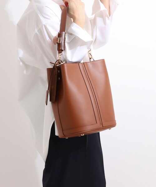 GIANNI NOTARO（ジャンニノターロ）の「【GIANNI NOTARO/ジャンニノターロ】ワンハンドルパネルバッグ（ショルダーバッグ・レディース・ホワイト系その他2/ブラウン・FREE）」の15枚目の写真