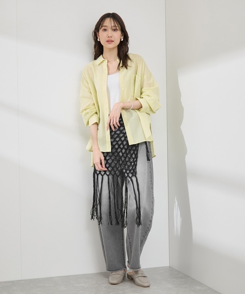 ROPE' PICNIC（ロペピクニック）の「かぎ針巻きスカート（スカート・レディース・キナリ/ブラック・38）」の20枚目の写真