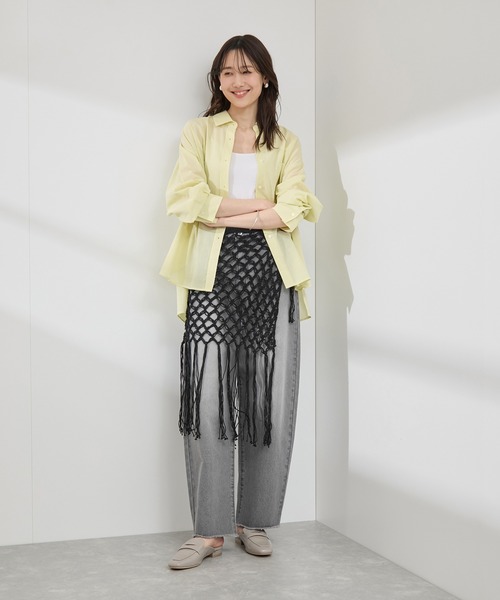 ROPE' PICNIC（ロペピクニック）の「かぎ針巻きスカート（スカート・レディース・キナリ/ブラック・38）」の14枚目の写真