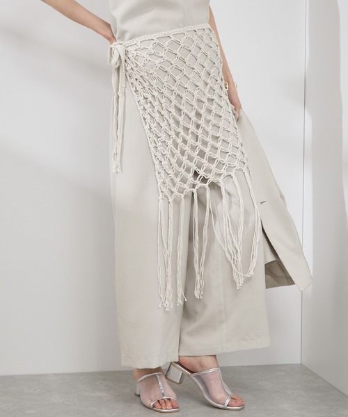 ROPE' PICNIC（ロペピクニック）の「かぎ針巻きスカート（スカート・レディース・キナリ/ブラック・38）」の11枚目の写真