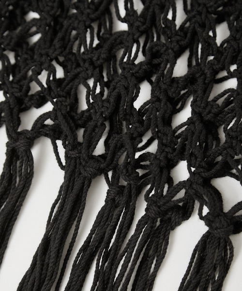 ROPE' PICNIC（ロペピクニック）の「かぎ針巻きスカート（スカート・レディース・キナリ/ブラック・38）」の6枚目の写真