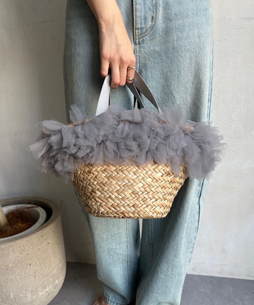 DouDou（ドゥドゥ）の「チュールフリンジカゴバッグ（ショルダーバッグ