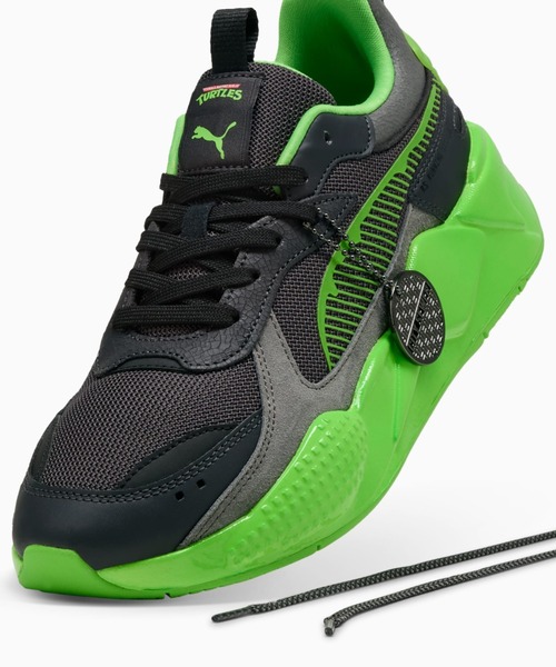PUMA（プーマ）の「PUMA RS-X TMNT（プーマ RS-X ティーンエイジ・ミュータント・ニンジャ・タートルズ）（スニーカー・メンズ・グリーン系・26cm/26.5cm/27cm/27.5cm/28cm/28.5cm/29cm）」の3枚目の写真