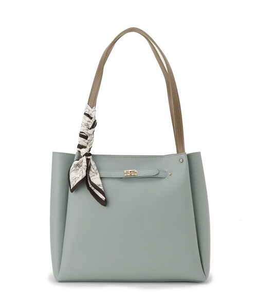 grove（グローブ）の「人間工学ベルトタックスカーフ付きトート（トートバッグ・レディース・ライトグレー/ライトブルー/ブラック/アイボリー・00）」の17枚目の写真