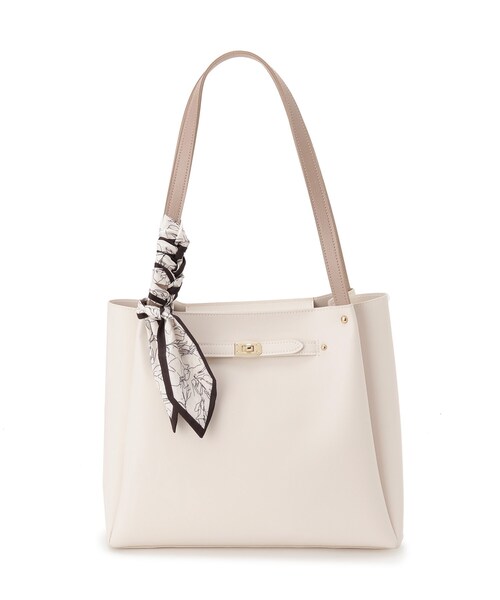 grove（グローブ）の「人間工学ベルトタックスカーフ付きトート（トートバッグ・レディース・ライトグレー/ライトブルー/ブラック/アイボリー・00）」の18枚目の写真