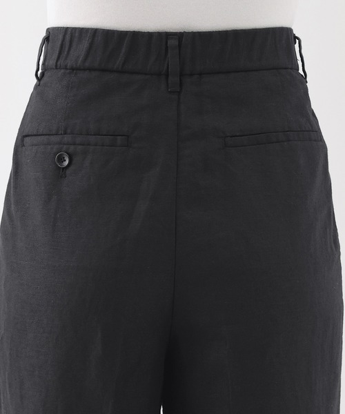 無印良品（ムジルシリョウヒン）の「婦人　ヘンプ混　ツイルタックワイドパンツ（その他パンツ・レディース・アイボリー/ブラック・XL/L/M/S）」の15枚目の写真