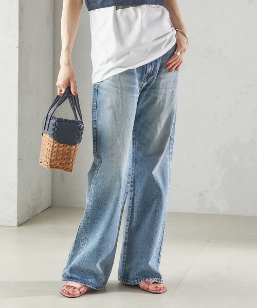 upperhights(アッパーハイツ)の「【SHIPS別注】upper hights:FLARE DENIM(デニムパンツ・レディース・ブルー・23/24/25/26)」の5枚目の写真