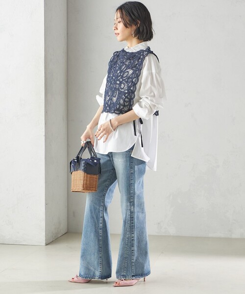 SHIPS別注】upper hights:50th ANNIV FLARE DENIM（デニムパンツ