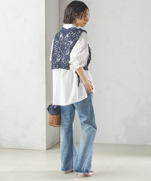 upperhights(アッパーハイツ)の「【SHIPS別注】upper hights:FLARE DENIM(デニムパンツ・レディース・ブルー・23/24/25/26)」の22枚目の写真