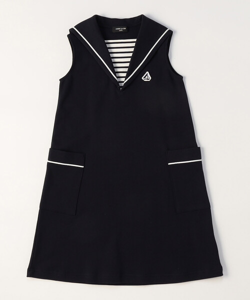 COMME CA ISM（コムサイズム）の「セーラーワンピース（ワンピース・キッズ・ネイビー・130cm/120cm/110cm/100cm）」の2枚目の写真