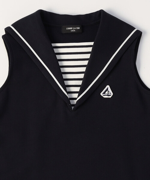 COMME CA ISM（コムサイズム）の「セーラーワンピース（ワンピース・キッズ・ネイビー・130cm/120cm/110cm/100cm）」の4枚目の写真