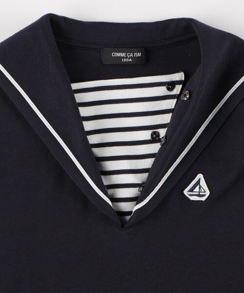 COMME CA ISM（コムサイズム）の「セーラーワンピース（ワンピース・キッズ・ネイビー・130cm/120cm/110cm/100cm）」の6枚目の写真