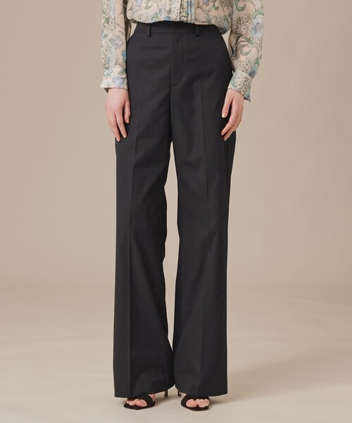 MACKINTOSH LONDON（マッキントッシュ ロンドン）の「コットンリネンブレンドオックスワイドパンツ（その他パンツ・レディース・ブルー系その他4/ネイビー/ホワイト系その他・38/40/36）」の2枚目の写真