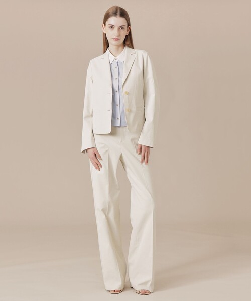 MACKINTOSH LONDON（マッキントッシュ ロンドン）の「コットンリネンブレンドオックスワイドパンツ（その他パンツ・レディース・ブルー系その他4/ネイビー/ホワイト系その他・38/40/36）」の4枚目の写真