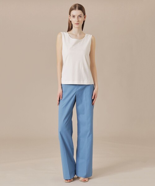 MACKINTOSH LONDON（マッキントッシュ ロンドン）の「コットンリネンブレンドオックスワイドパンツ（その他パンツ・レディース・ブルー系その他4/ネイビー/ホワイト系その他・38/40/36）」の6枚目の写真