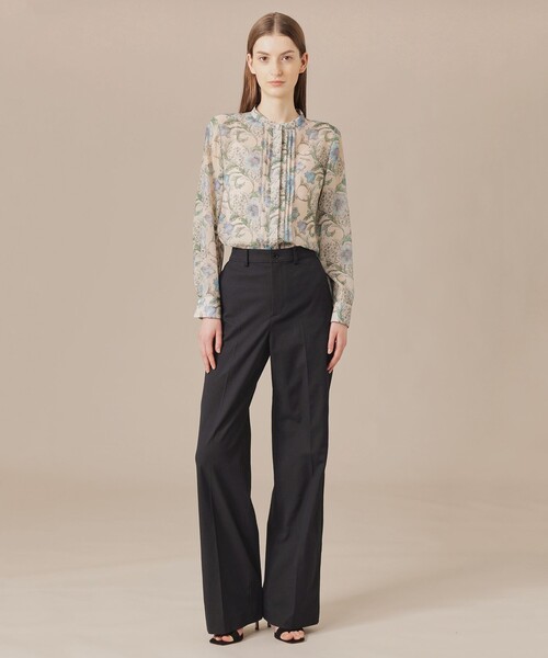 MACKINTOSH LONDON（マッキントッシュ ロンドン）の「コットンリネンブレンドオックスワイドパンツ（その他パンツ・レディース・ブルー系その他4/ネイビー/ホワイト系その他・38/40/36）」の8枚目の写真